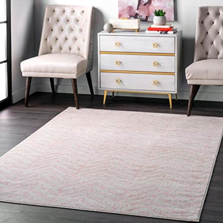 nuLOOM Rosanne Geometric Area Rug, 5' x 7' 5", Pink for $107 nuLOOM Rosanne Geometric Area Rug, 5' x 7' 5", Pink for $107