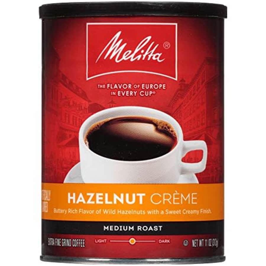Melitta Hazelnut Crme Flavored Coffee, Medium Roast, Extra Fine Grind, 11 Ounce for $7