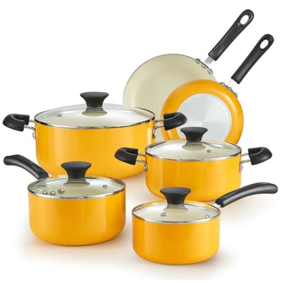 Cook N Home Pots and Pans Set Nonstick, 10-Piece Ceramic Kitchen Cookware Sets, Nonstick Cooking for $90