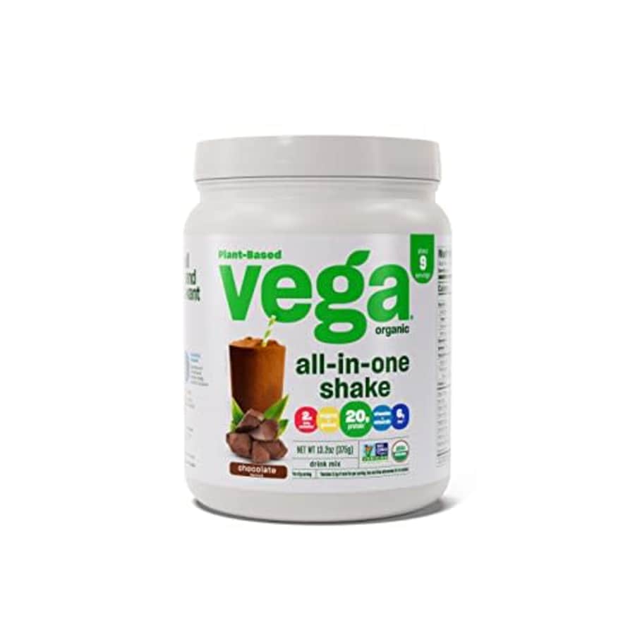 Vega Organic All-in-One Vegan Protein Powder Chocolate (9 Servings) Superfood Ingredients, Vitamins for $21 Vega Organic All-in-One Vegan Protein Powder Chocolate (9 Servings) Superfood Ingredients, Vitamins for $21