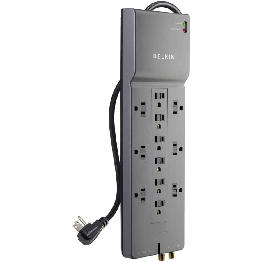 Belkin 12-Outlet Power Strip Surge Protector for $24