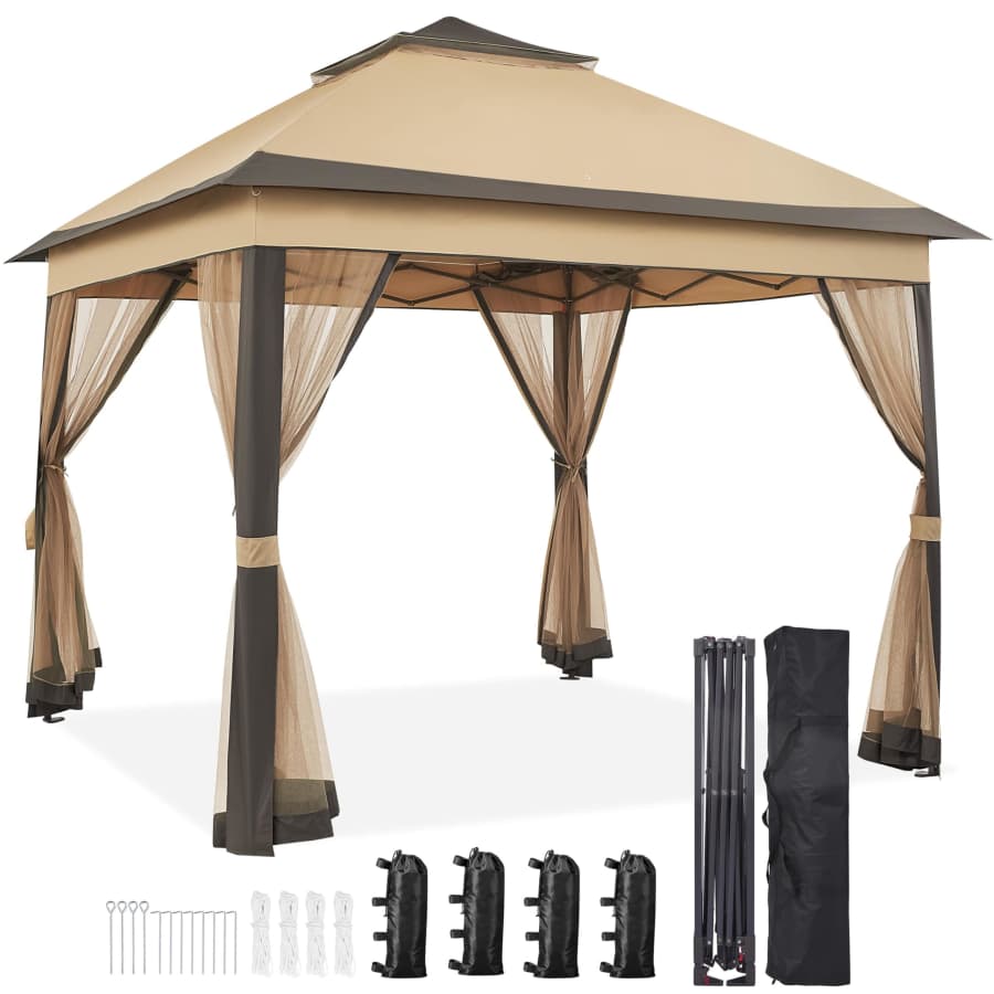 Yaheetech 11x11-Foot Pop Up Gazebo for $135 Yaheetech 11x11-Foot Pop Up Gazebo for $135