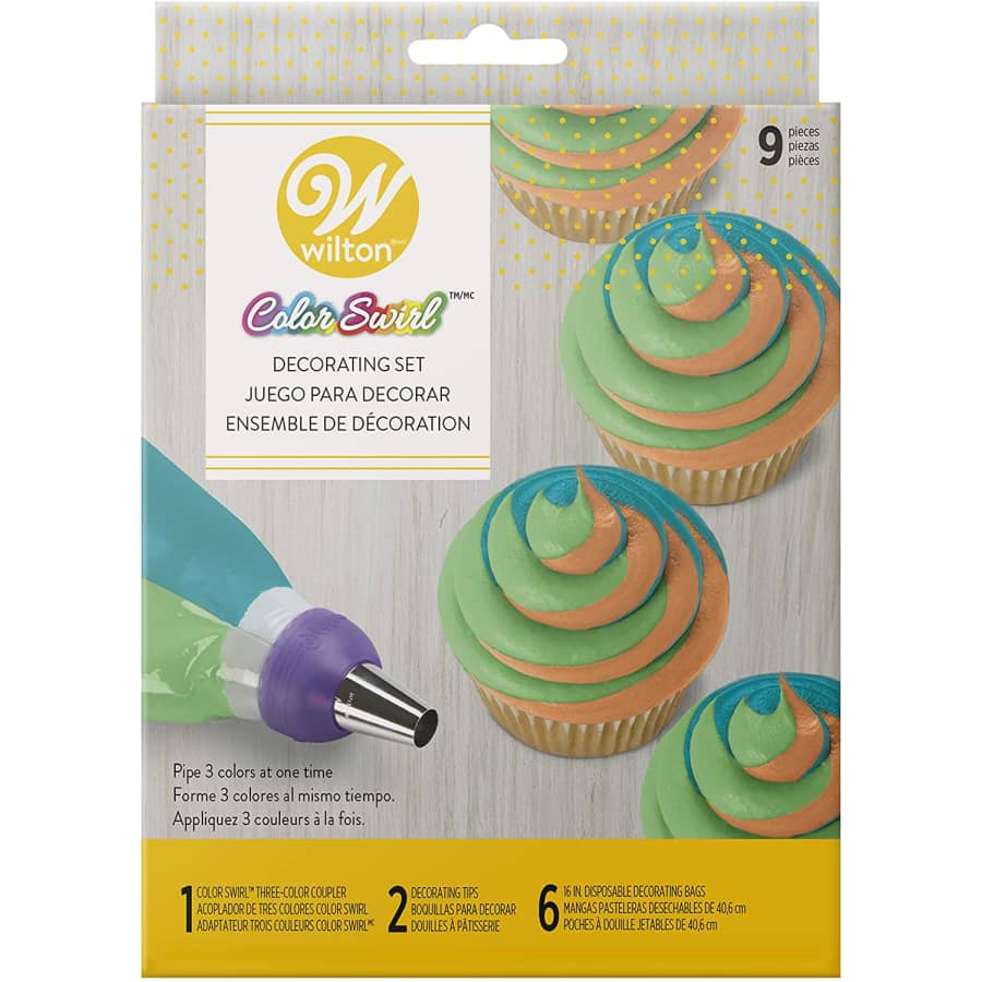 Wilton ColorSwirl 3-Color Coupler Decorating Kit for $8