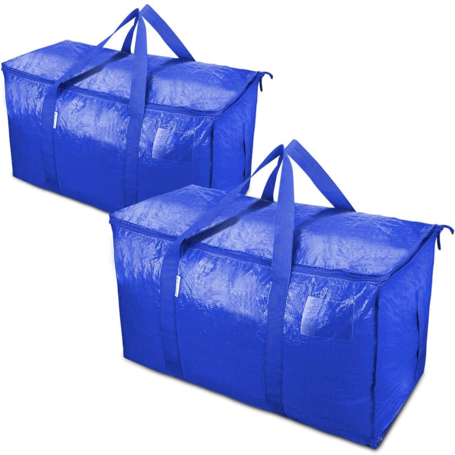 Ticonn Extra Large Zippered Moving Bag 2-Pack for $20