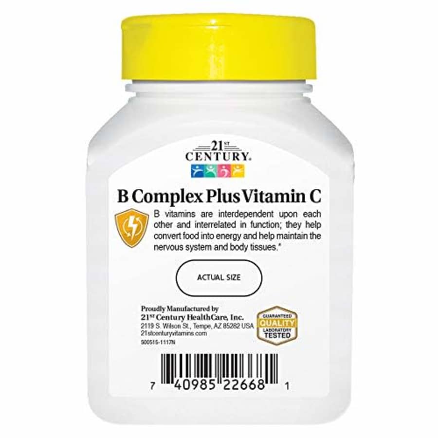 21st Century B Complex with C Tablets, 100 Count for $9