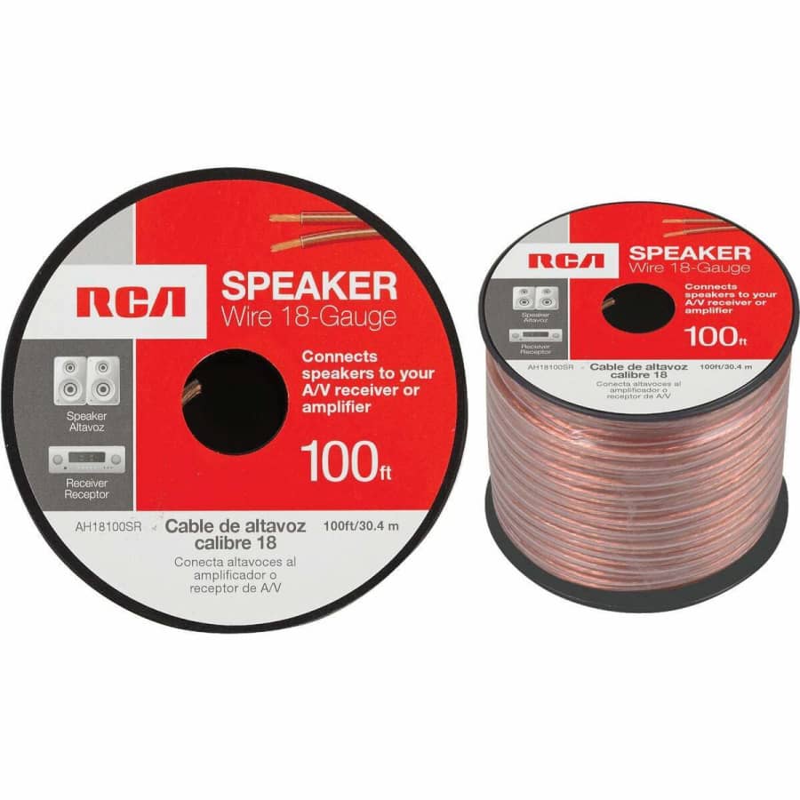 RCA 100-Foot 18-Gauge Speaker Wire for $10 RCA 100-Foot 18-Gauge Speaker Wire for $10