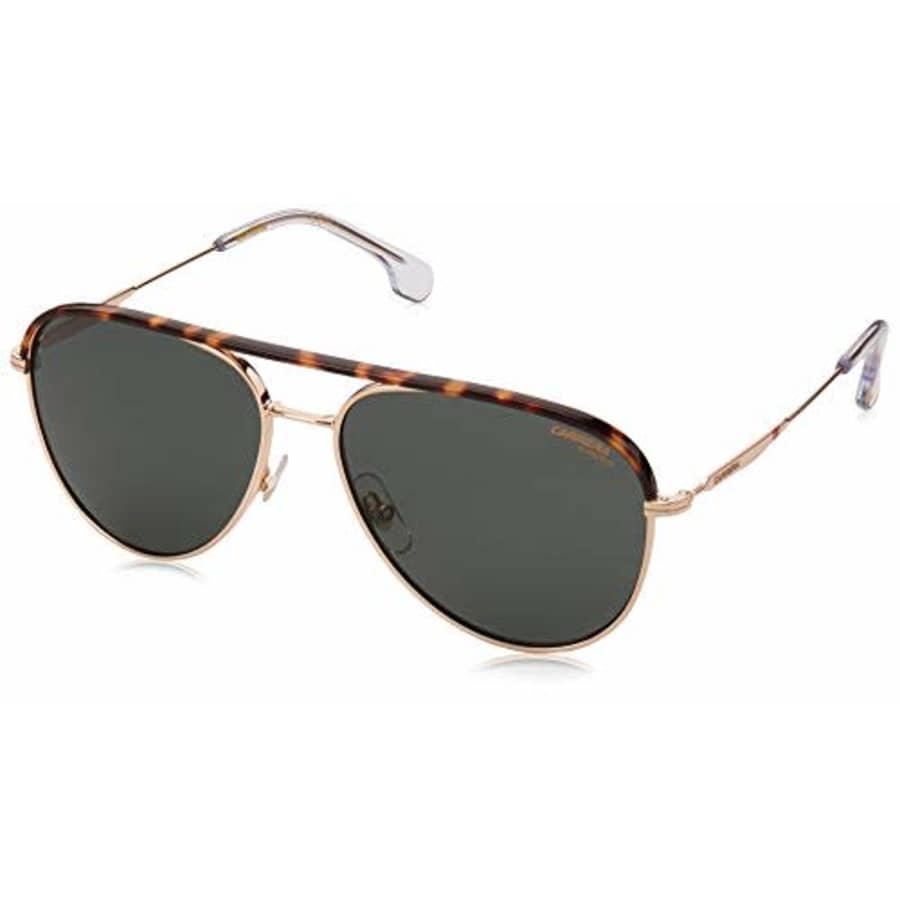 Carrera 209/S Pilot Sunglasses, Gold Green/Green, 58mm, 15mm for $65