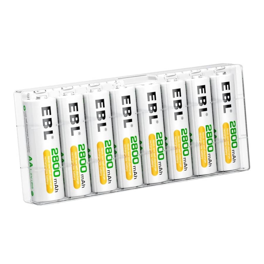 EBL 2,800mAh Ni-MH AA Rechargeable Battery 8-Pack for $12 EBL 2,800mAh Ni-MH AA Rechargeable Battery 8-Pack for $12