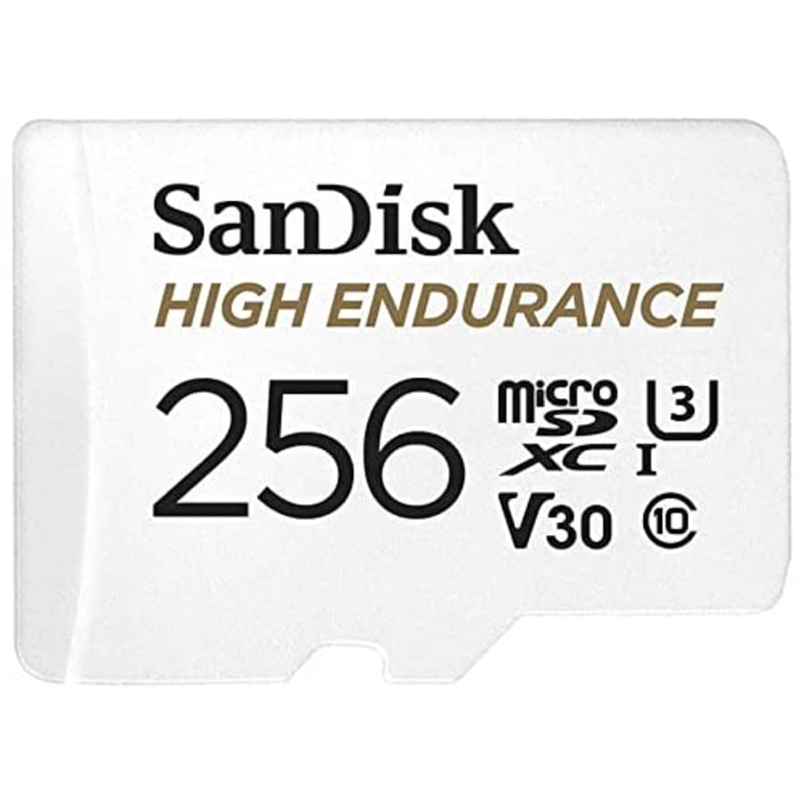 SanDisk SDSQQNR-256G-GH3IA Dash Cam Compatible MicroSD Card, 256GB, UHS-I, Class 10, U3, V30 for $41