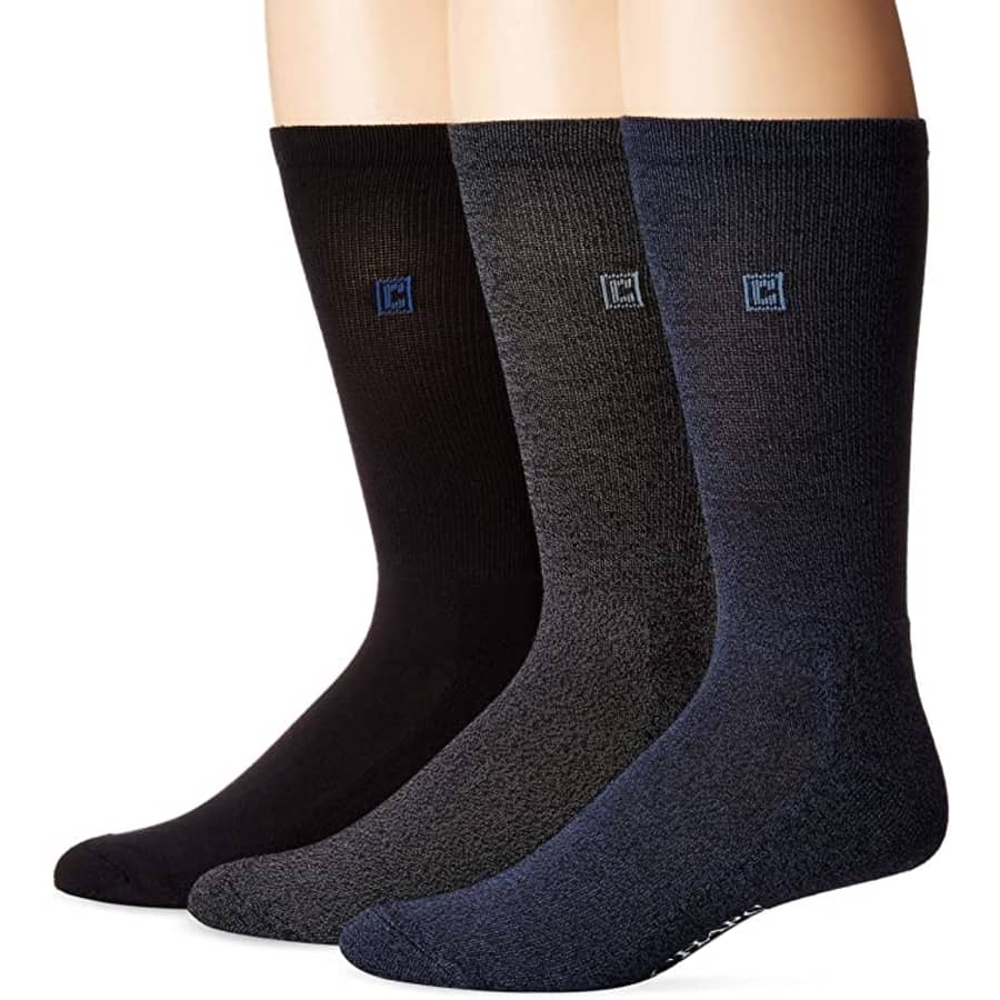 Chaps Men's Assorted Solid Dress Crew Socks 3-Pack for $17 Chaps Men's Assorted Solid Dress Crew Socks 3-Pack for $17