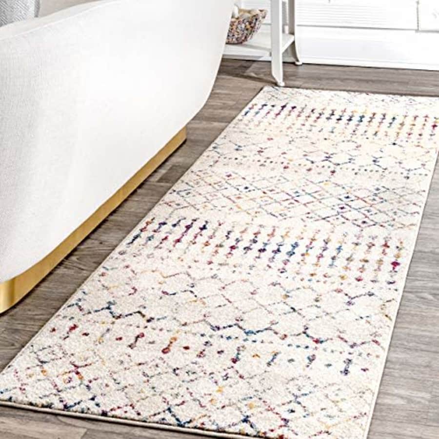 nuLOOM Moroccan Blythe Runner Rug, 2' 6" x 12', Light Multi for $60