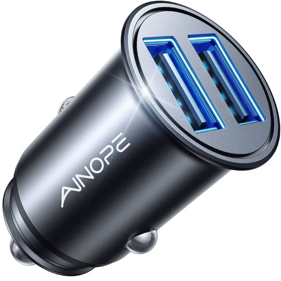 Ainope Dual USB Car Charger for $9