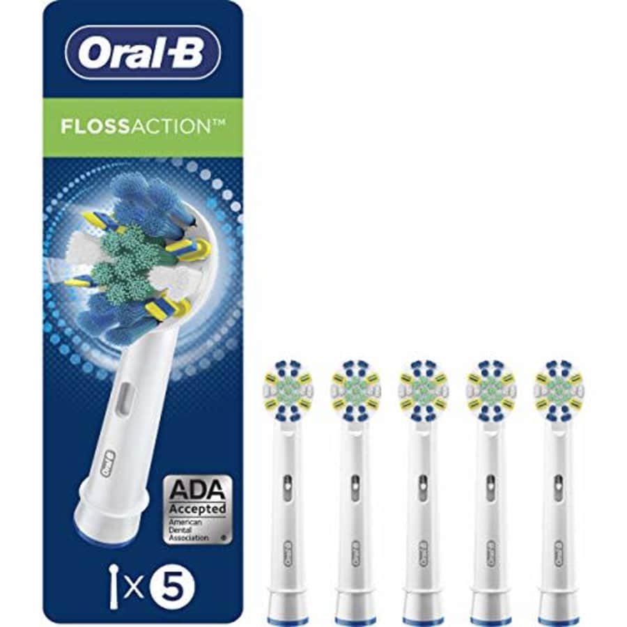 Oral-B FlossAction Electric Toothbrush Replacement Brush Heads, 5 Count for $28