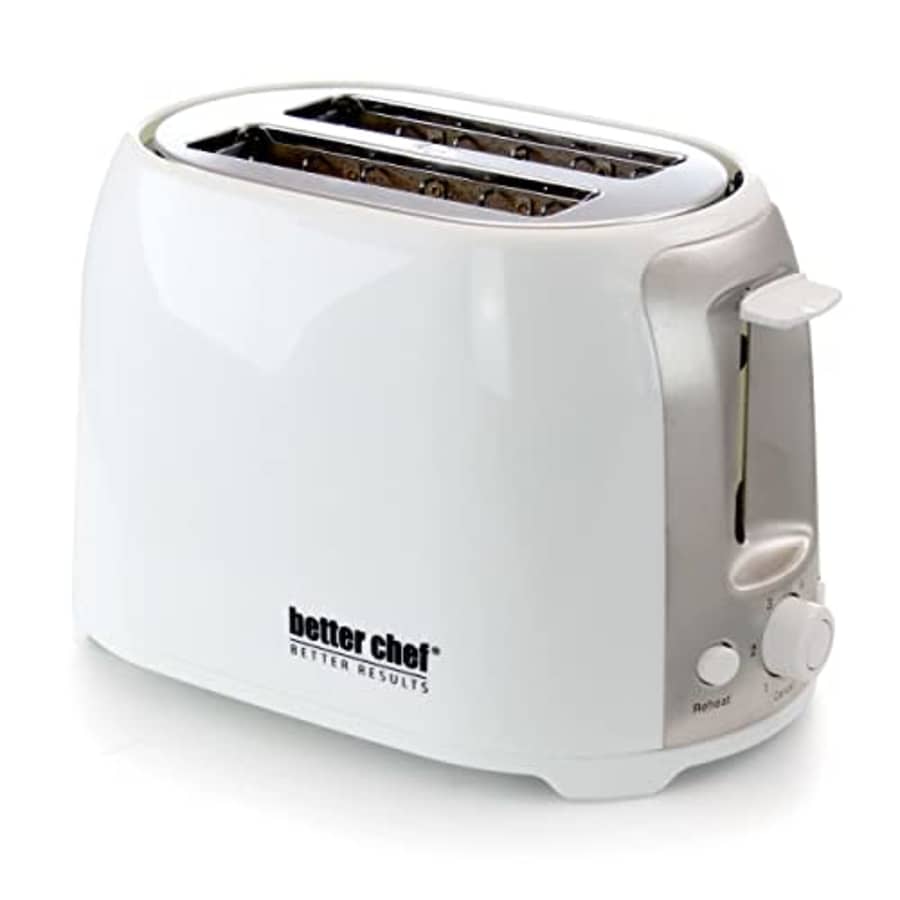Better Chef 2-Slice Toaster | Wide-Slot | Cool Touch | Reheat & Defrost | Brushed Stainless Trim for $21 Better Chef 2-Slice Toaster | Wide-Slot | Cool Touch | Reheat & Defrost | Brushed Stainless Trim for $21