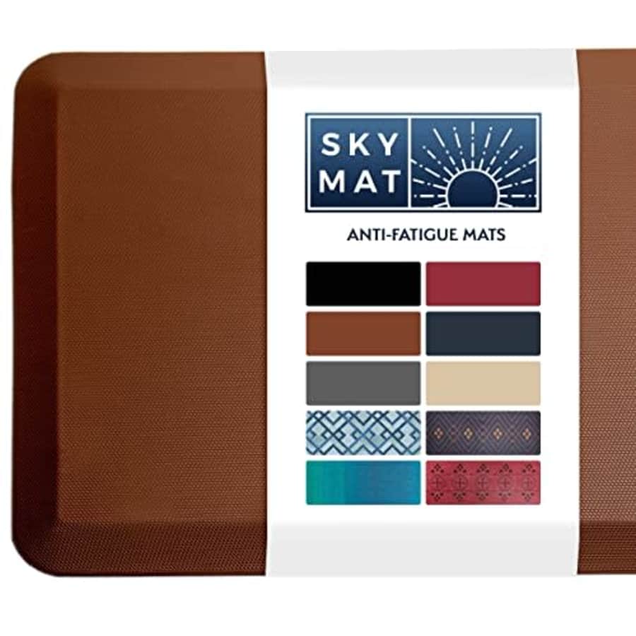Sky Solutions Anti Fatigue Mat - 3/4" Cushioned Kitchen Rug and Standing Desk Mat & Garage - Non for $72 Sky Solutions Anti Fatigue Mat - 3/4" Cushioned Kitchen Rug and Standing Desk Mat & Garage - Non for $72