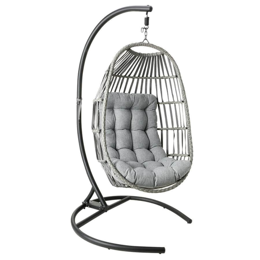 Bonzy Home Hanging Egg Chair with Cushions for $263 Bonzy Home Hanging Egg Chair with Cushions for $263