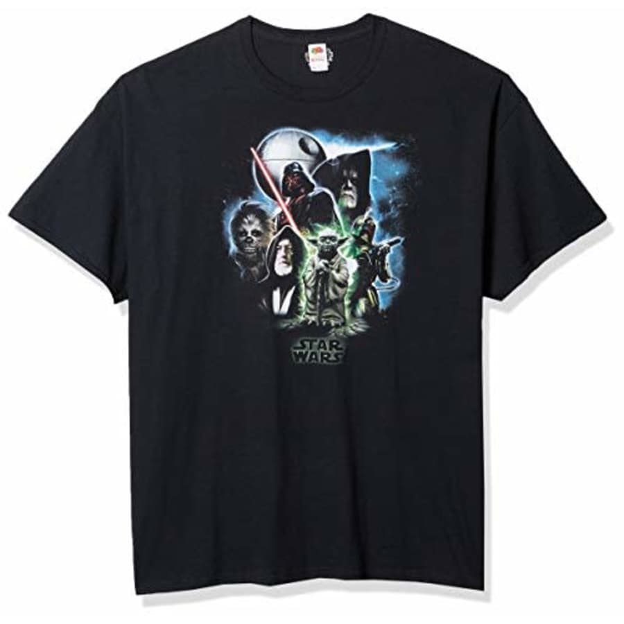 Star Wars Men's Starwars Universe T-Shirt, Black, Small for $18