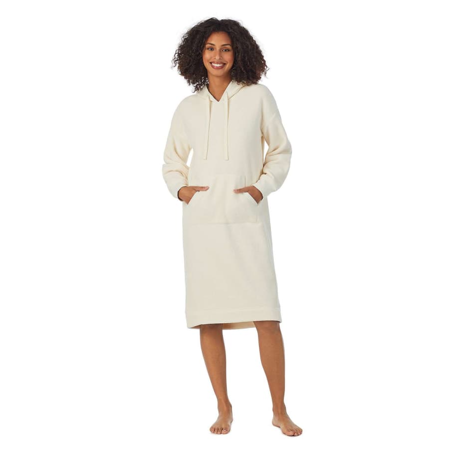 Cuddl Duds Women's Fleece Hooded Midi Lounger for $19