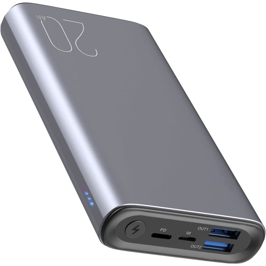 Tozo 18W PD USB-C 20,000mAh Portable Fast Charger Power Bank for $40