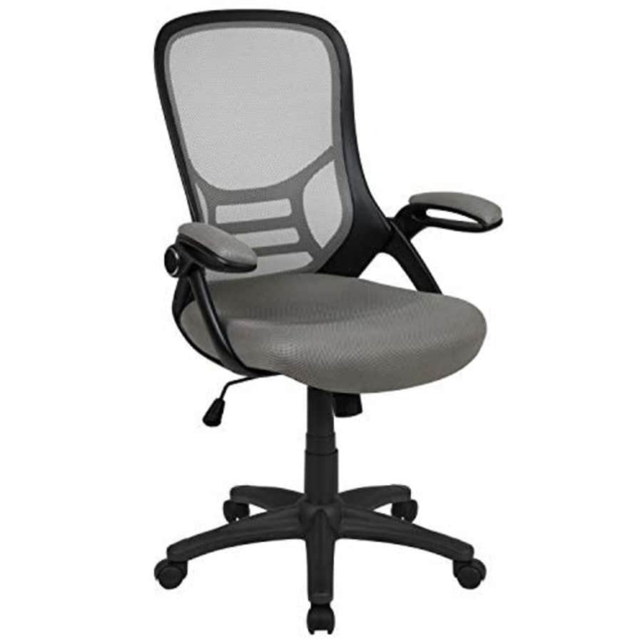 Flash Furniture High Back Light Gray Mesh Ergonomic Swivel Office Chair with Black Frame and for $95