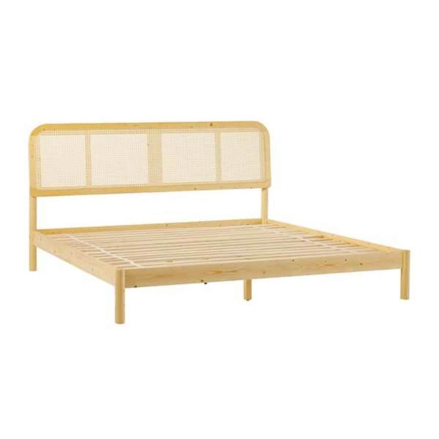 Welwick Designs Modern King Platform Bed for $494