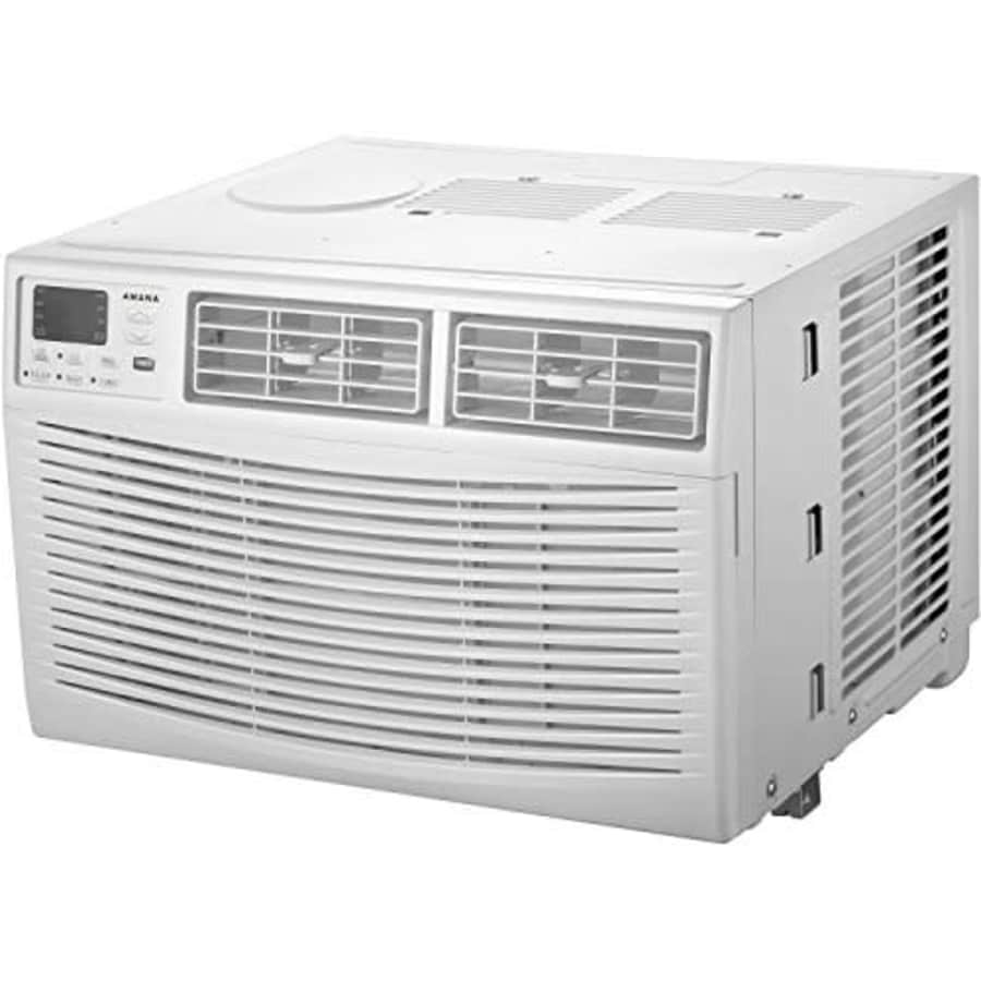 AMANA 6,000 BTU 115V Window-Mounted Air Conditioner with Remote Control, White for $215
