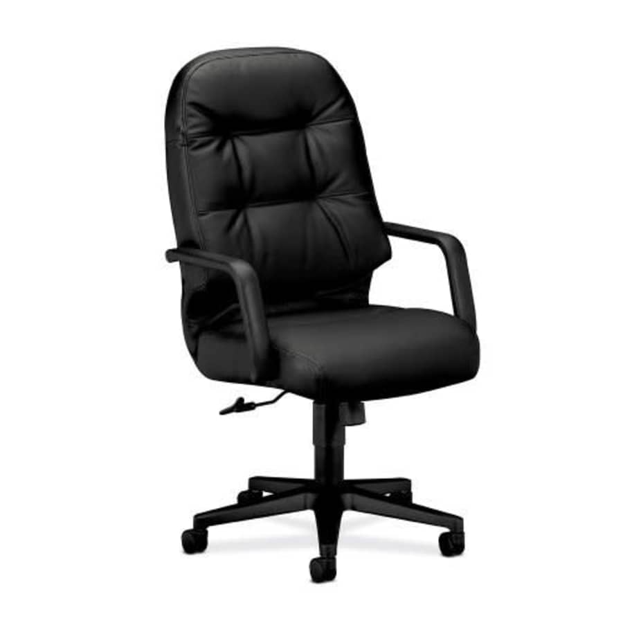 HON Leather Executive Chair - Pillow-Soft Series High-Back Office Chair, Black (H2091) for $705
