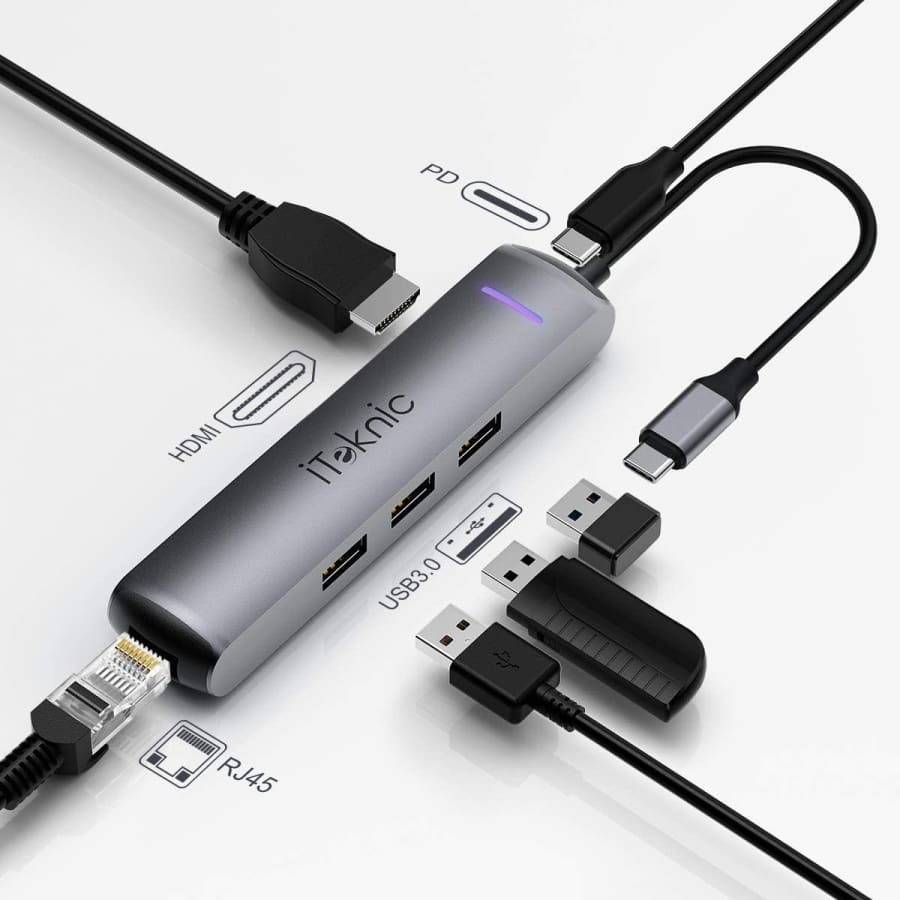 iTeknic 6-in-1 USB C Hub for $18