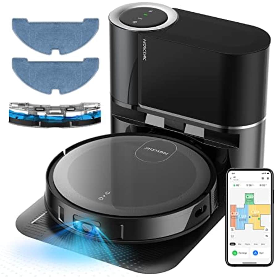 Proscenic Floobot X1 Robot Vacuum and Mop Combo Self Emptying Station,3000Pa Suction Robotic for $305 Proscenic Floobot X1 Robot Vacuum and Mop Combo Self Emptying Station,3000Pa Suction Robotic for $305