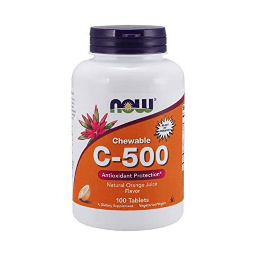 Now Foods NOW Supplements, Vitamin C-500, Antioxidant Protection*, Orange Juice Flavor, 100 Chewable Lozenges for $18 Now Foods NOW Supplements, Vitamin C-500, Antioxidant Protection*, Orange Juice Flavor, 100 Chewable Lozenges for $18