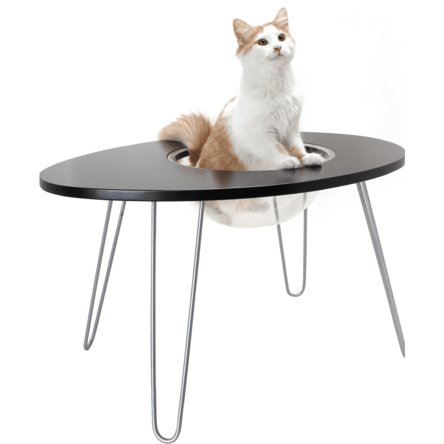 Hauspanther NestEgg Raised Cat Bed & Side Table for $85 at checkout Hauspanther NestEgg Raised Cat Bed & Side Table for $85 at checkout