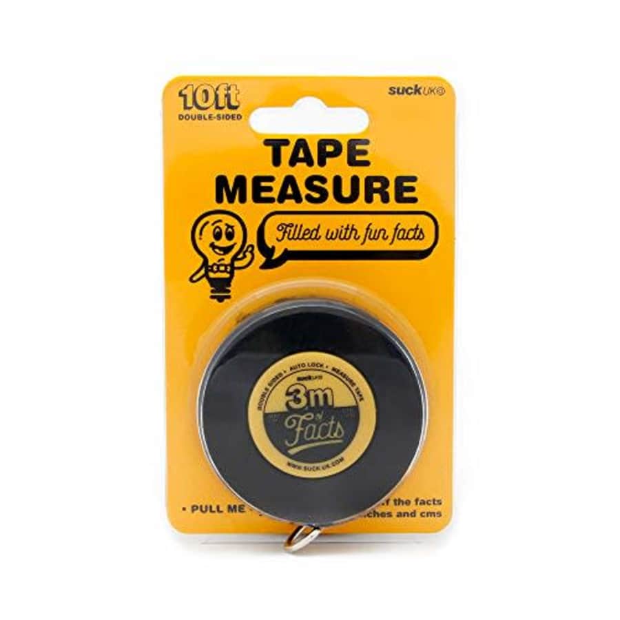 Suck UK Double-Sided Tape Measure Filled with 3m of Fun Facts for $10