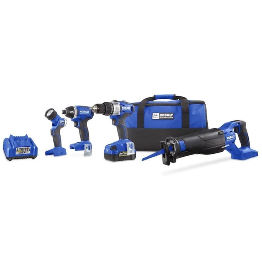 Kobalt 24V Max Cordless 4-Tool Combo Kit for $249 + free tool for $247