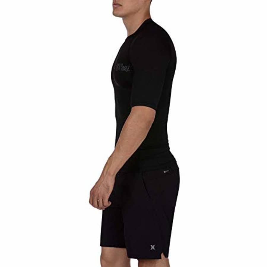 Hurley Men's Pro Light OG Short Sleeve Rashguard, Black, L for $24 Hurley Men's Pro Light OG Short Sleeve Rashguard, Black, L for $24