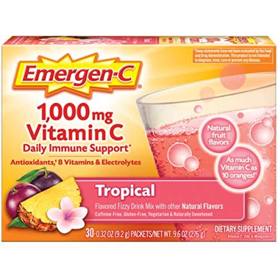 Emergen-C 1000mg Vitamin C Powder, with Antioxidants, B Vitamins and Electrolytes, Vitamin C for $35