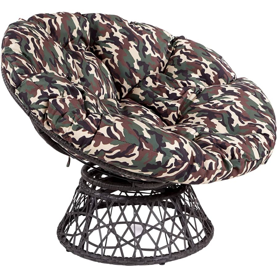 OSP Designs Swivel Papasan Chair for $147