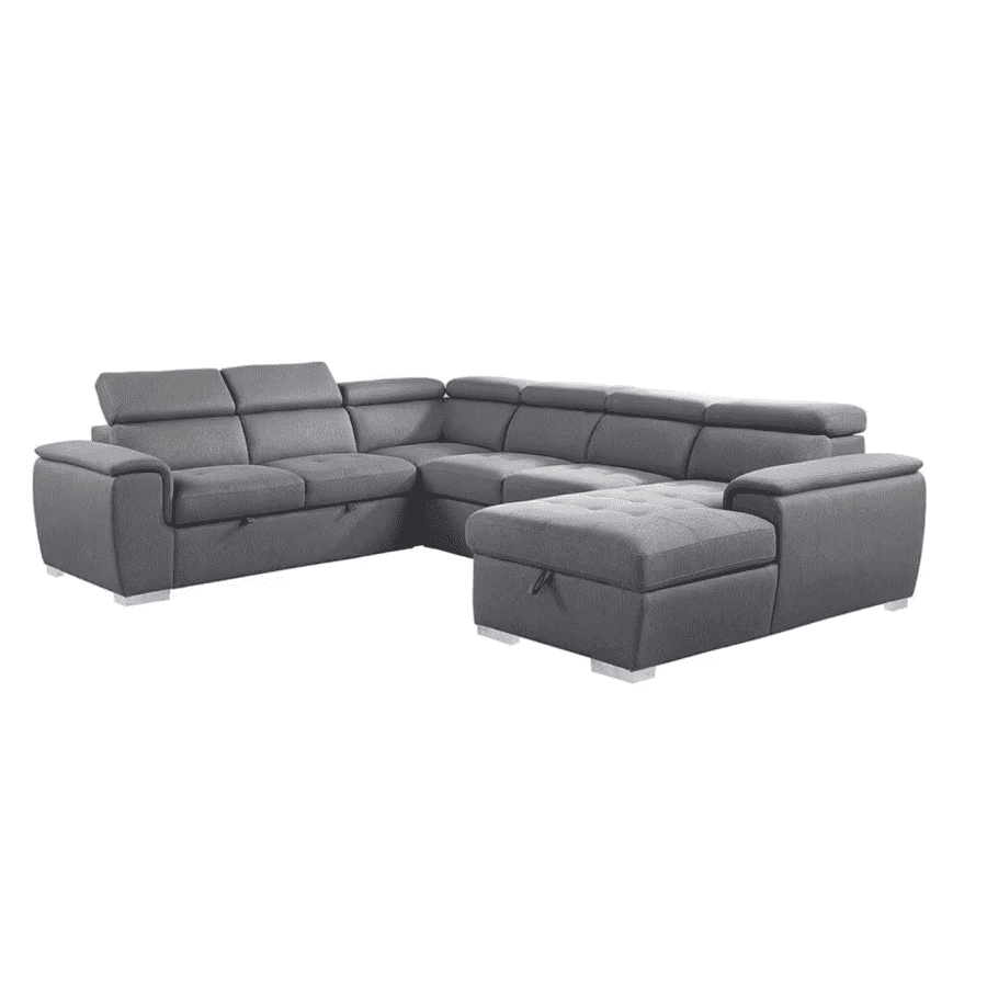 Homelegance Logan 122.5" Straight Arm 4-Piece Sectional Sofa for $1,403 Homelegance Logan 122.5" Straight Arm 4-Piece Sectional Sofa for $1,403