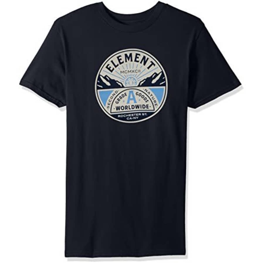 Element Men's Grade A Regular Fit Short Sleeve T-Shirt, Eclipse Navy, X-Large for $20