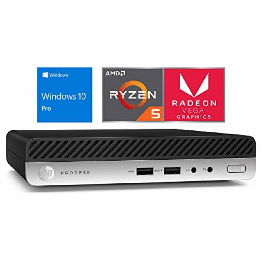 HP EliteDesk 705 G4 Mini PC, AMD Ryzen 5 2400GE Upto 3.8GHz, 8GB RAM, 256GB NVMe SSD, DisplayPort, for $145