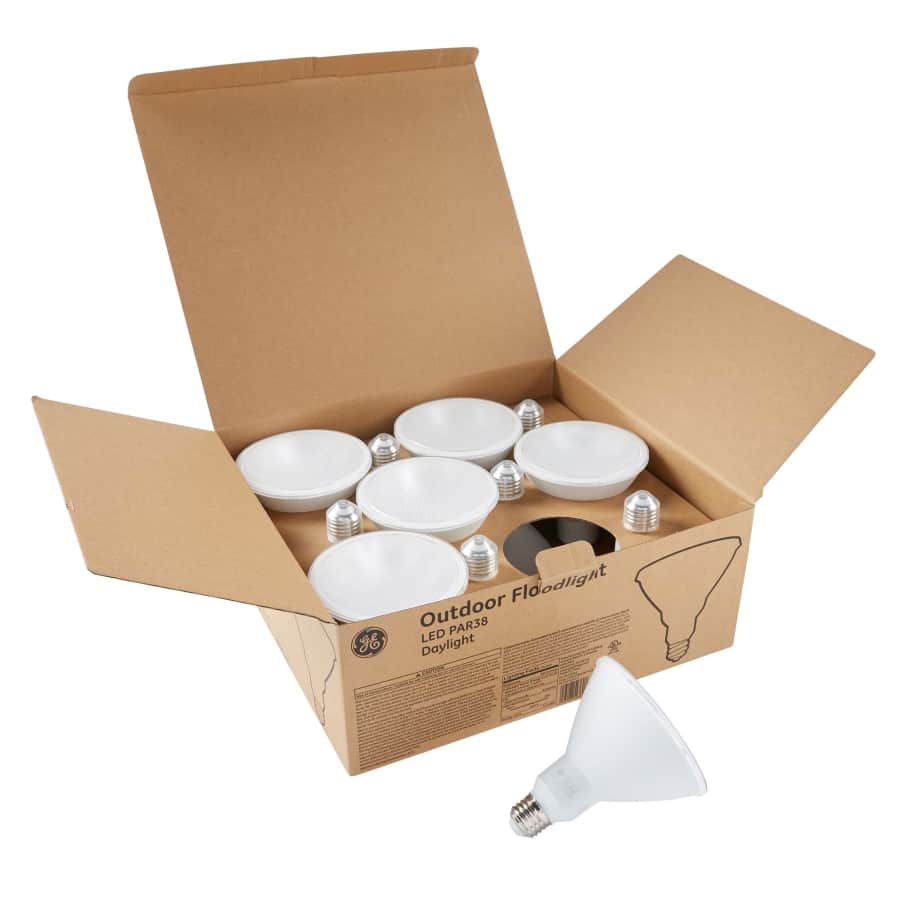 GE 90W-Equivalent PAR38 LED Flood Light Bulb 12-Pack for $24 GE 90W-Equivalent PAR38 LED Flood Light Bulb 12-Pack for $24