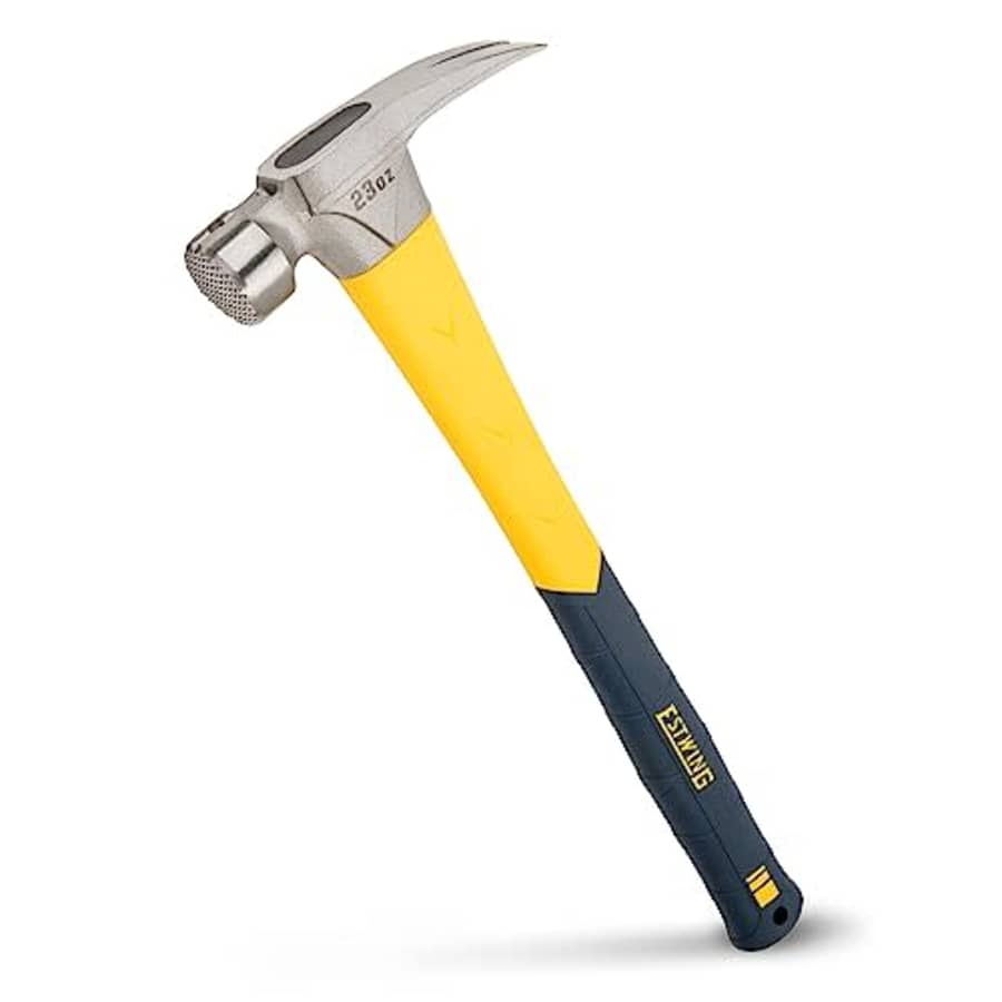 ESTWING Sure Strike Hammer - 23 oz Rip Claw Hammer with Milled Face & Fiberglass Handle - MRF23LM for $39 ESTWING Sure Strike Hammer - 23 oz Rip Claw Hammer with Milled Face & Fiberglass Handle - MRF23LM for $39