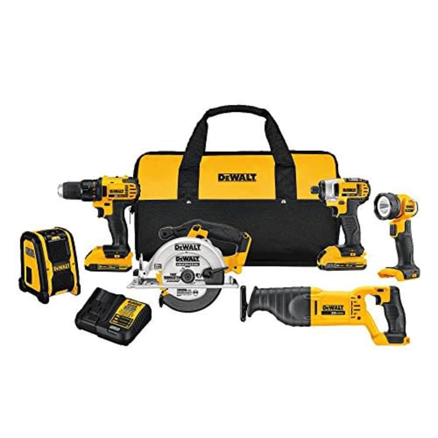 DeWalt 6-Tool 20V Max Power Tool Combo Kit w/ Soft Case for $288