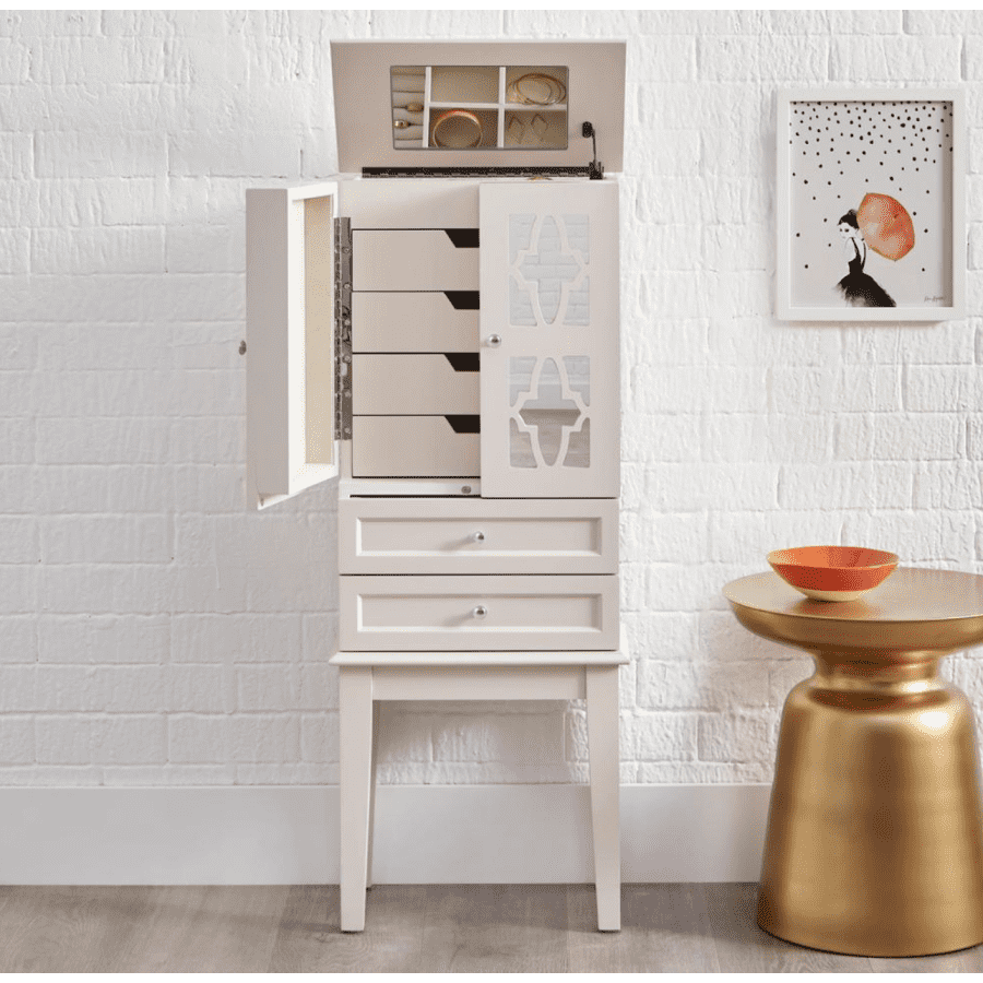 StyleWell 6-Drawer 2-Door Wood Jewelry Armoire w/ Lift-Top Organizer for $162 StyleWell 6-Drawer 2-Door Wood Jewelry Armoire w/ Lift-Top Organizer for $162