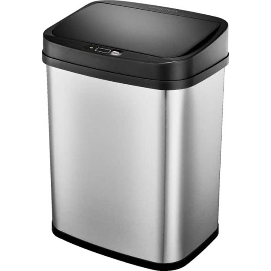 Insignia 3-Gallon Stainless Steel Automatic Trash Can: $20 Insignia 3-Gallon Stainless Steel Automatic Trash Can: $20