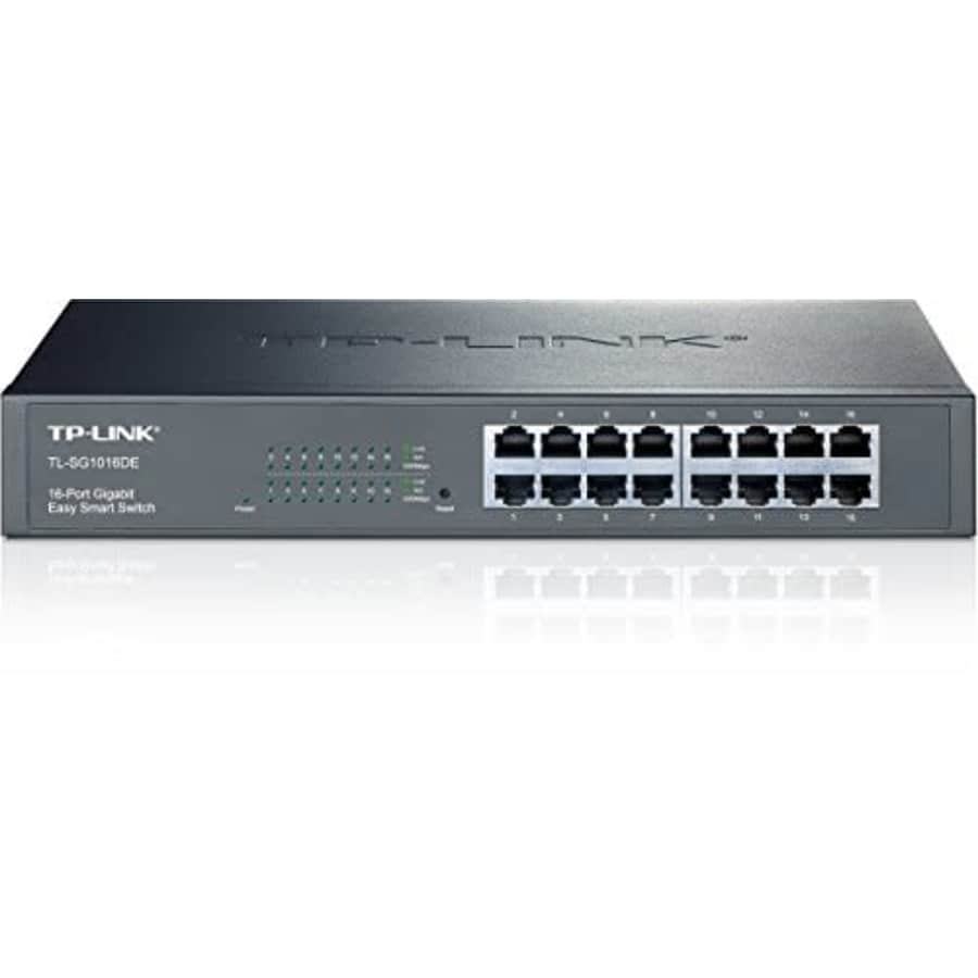 TP-LINK 16-Port Gigabit Easy Smart Switch/Manageable - 16 x RJ-45-10/100/1000Base-T - Desktop, for $78