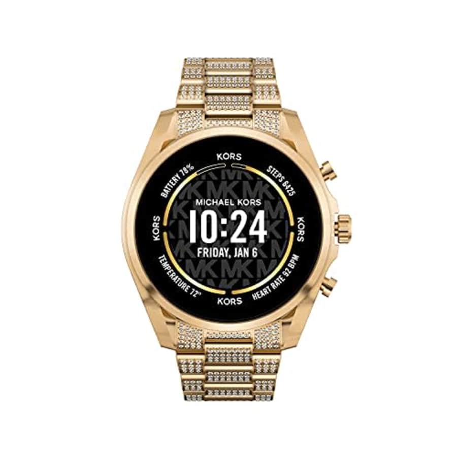 Michael Kors Gen 6 Bradshaw Stainless SteelSmartwatch, Gold Tone Pave-MKT5136V for $275