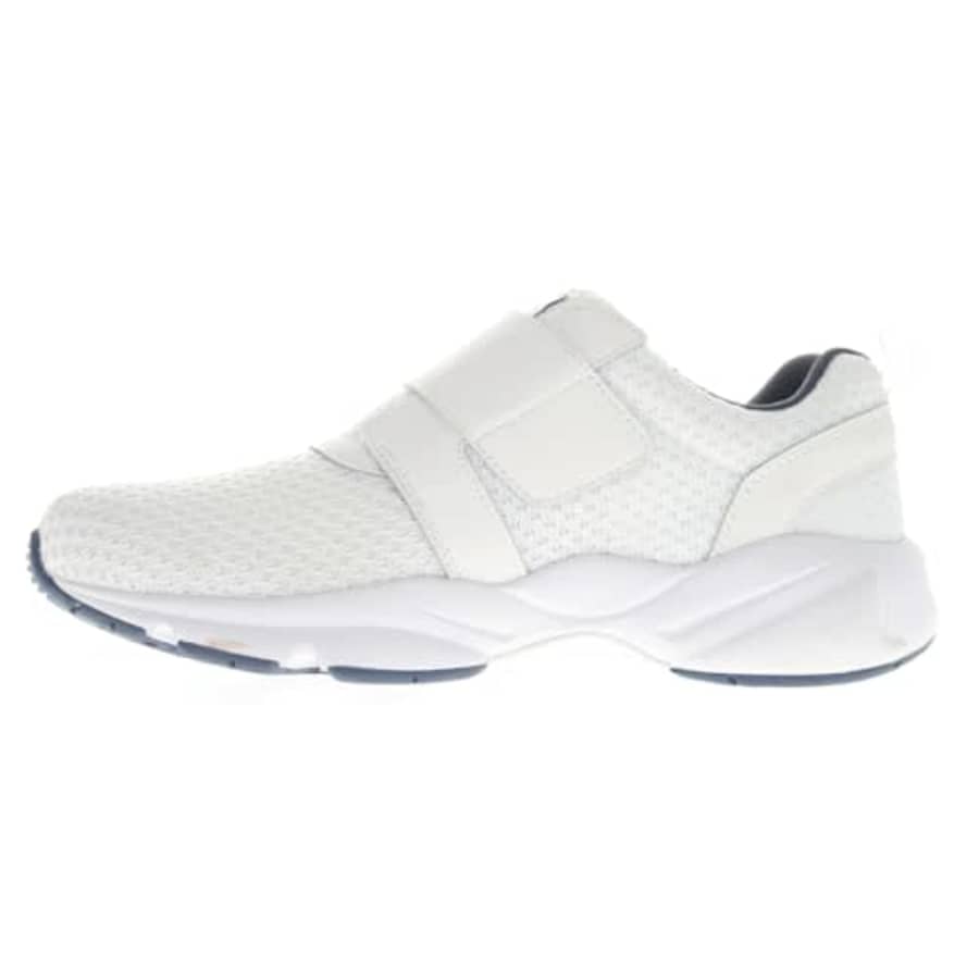 Propet Propt Men's Stability X Strap Lightweight Knit Mesh Athletic Shoe White/Navy 8 Medium US for $55