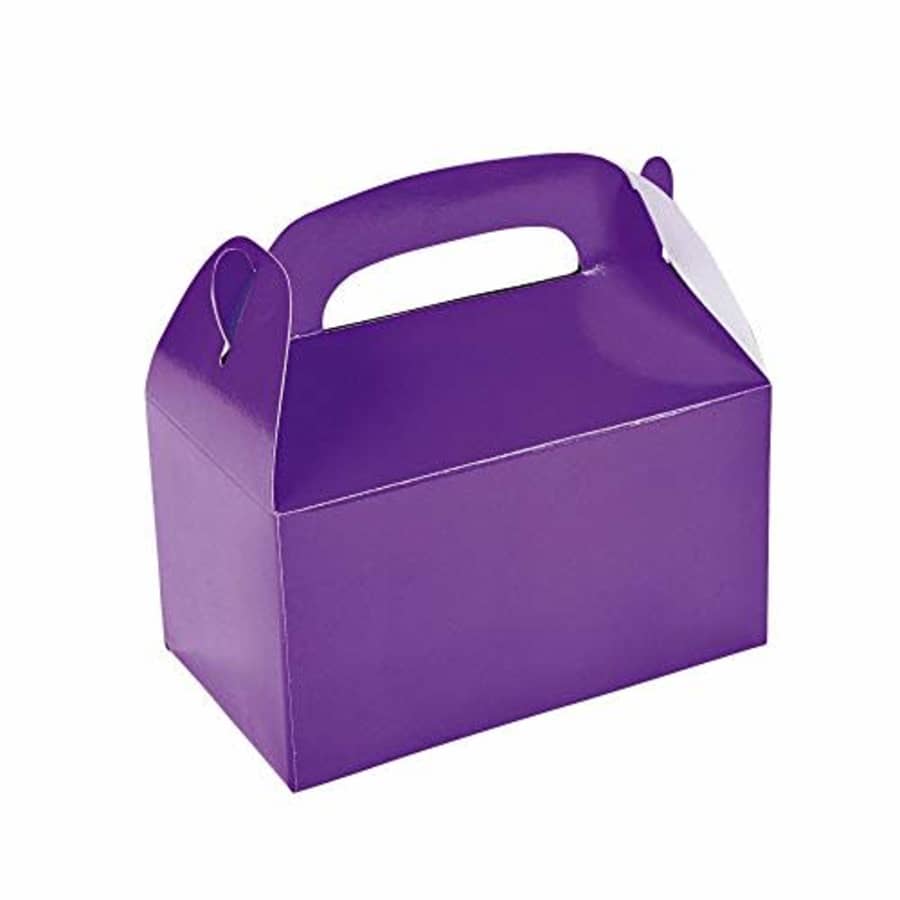 Fun Express Purple Treat Favor Boxes - Set of 12 - Party Supplies for $10 Fun Express Purple Treat Favor Boxes - Set of 12 - Party Supplies for $10