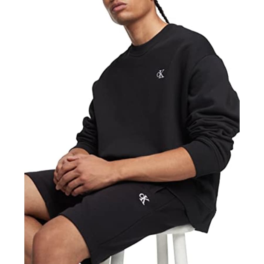 Calvin Klein Men's Monogram Logo Fleece Shorts, Black Beauty, X-Large for $44 Calvin Klein Men's Monogram Logo Fleece Shorts, Black Beauty, X-Large for $44