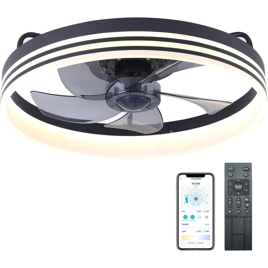 20" Flush Mount Ceiling Fan for $69